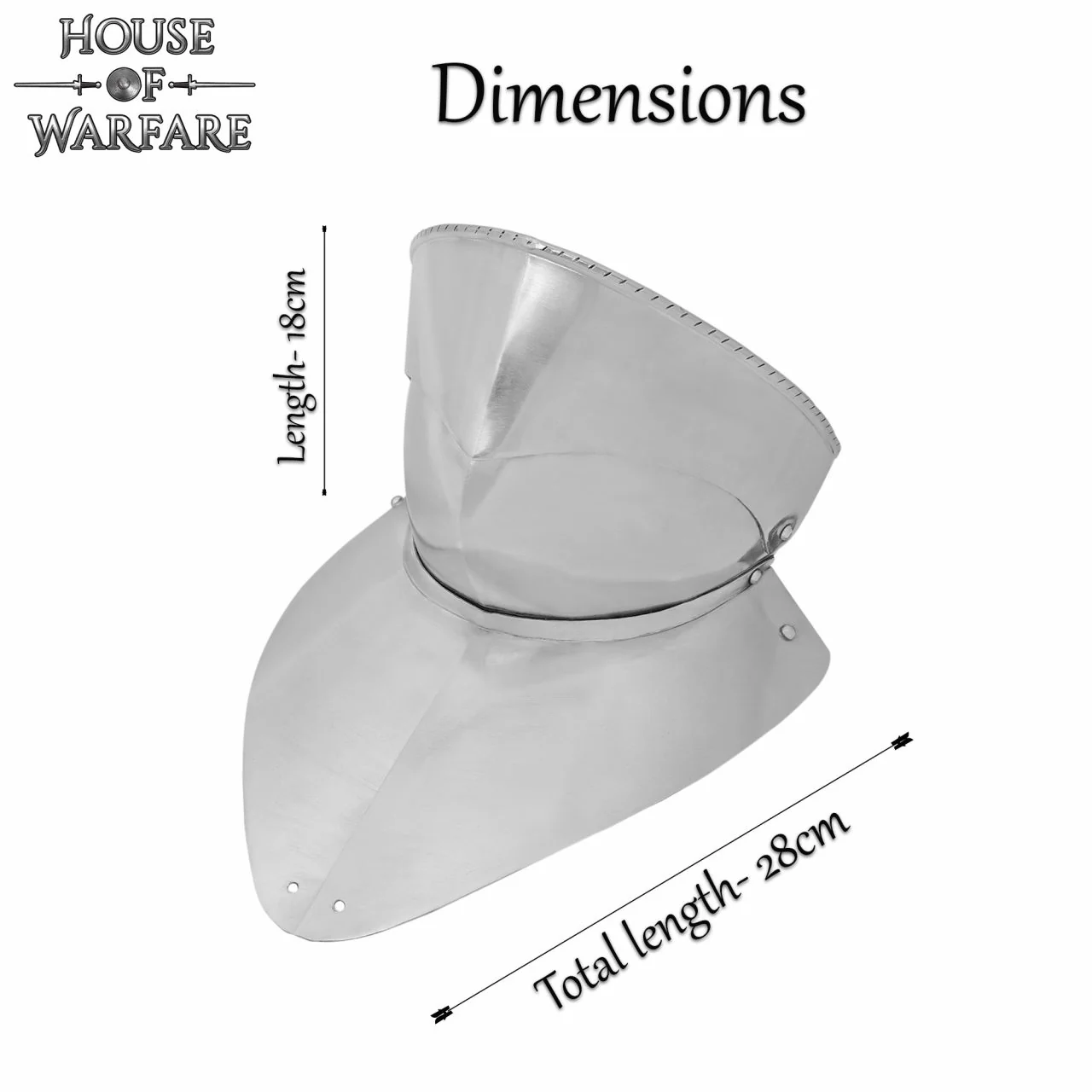Gorget de Acero del Siglo Xv con Bevor Pivotante - Image 4