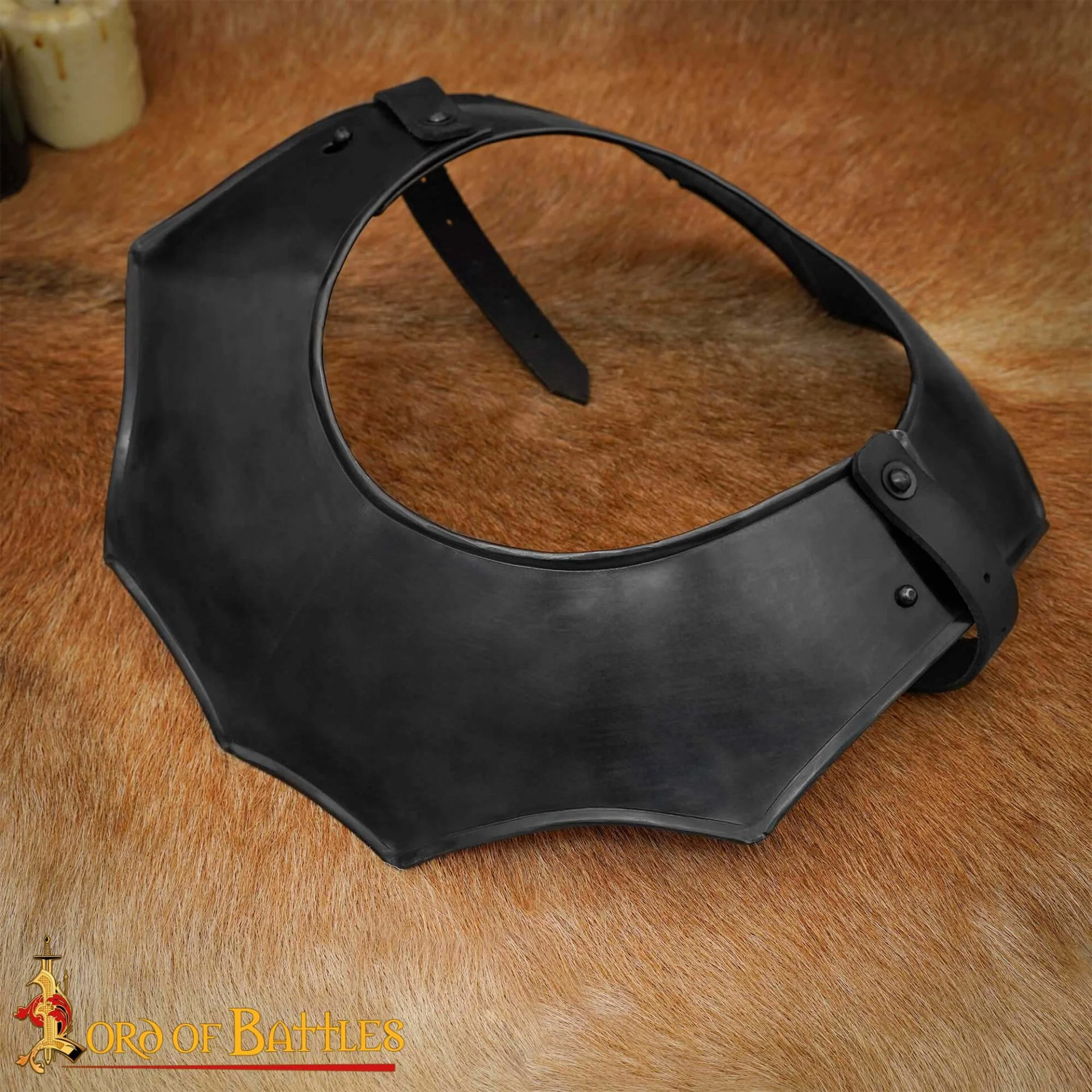 Gorget de Acero Medieval de Caballero Vengador - Image 10