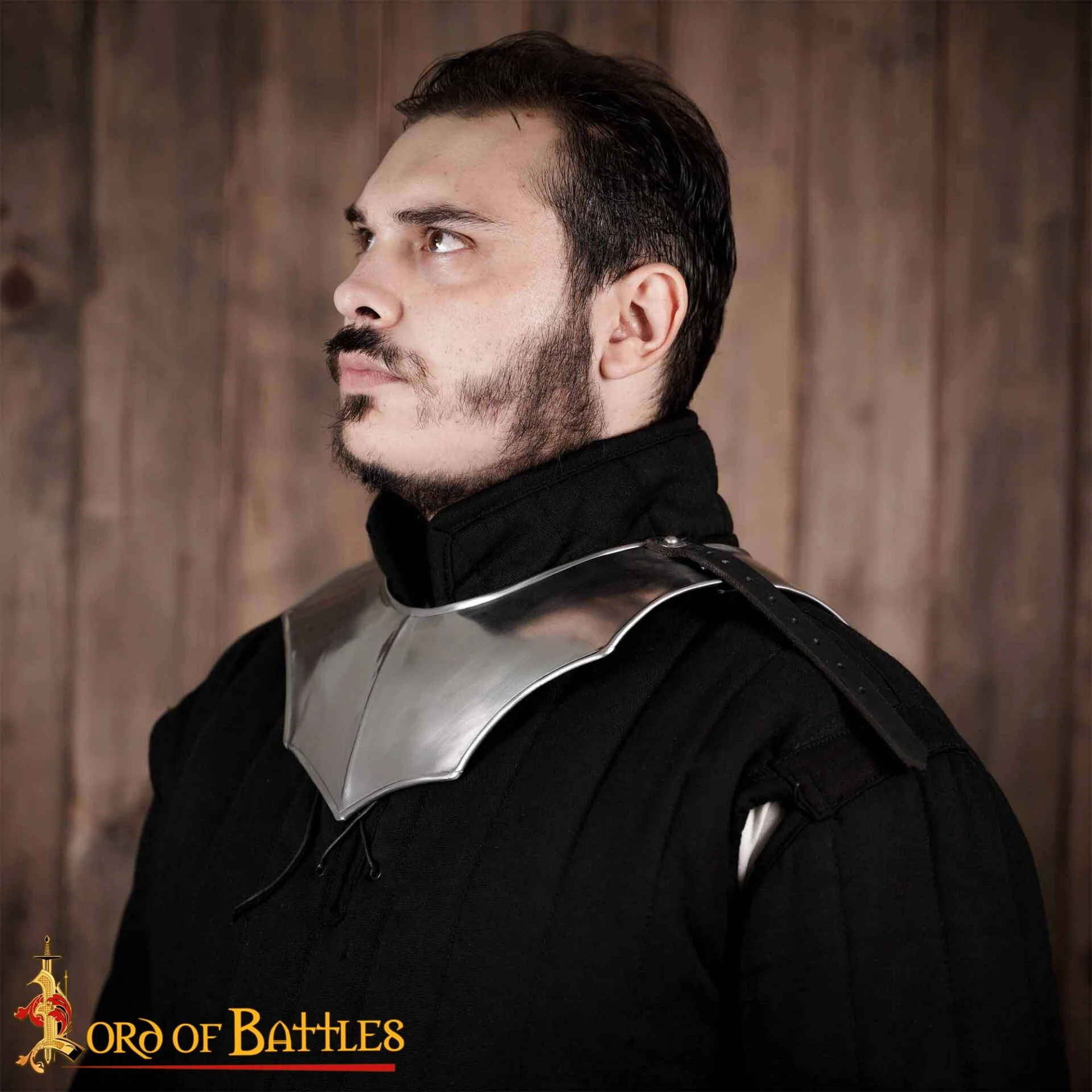 Gorget de Acero Medieval de Caballero Vengador - Image 18