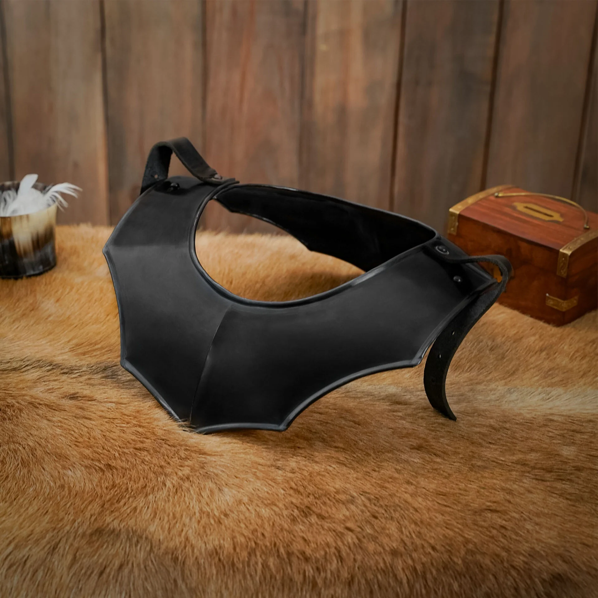 Gorget de Acero Medieval de Caballero Vengador - Image 6