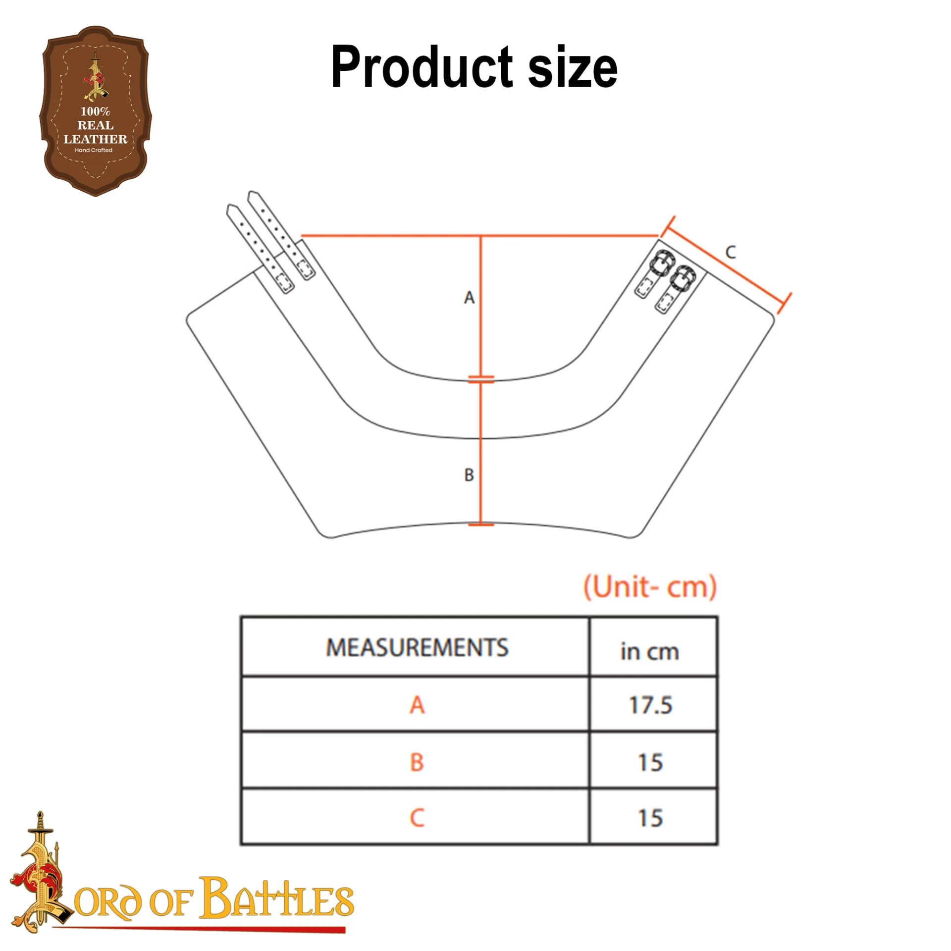 Gorget de Cota de Malla / Estándar - 10mm Butted Round Ring - 16 Gauge, Mild Steel - Ideal For Stage Combat & Reenactments - Image 3