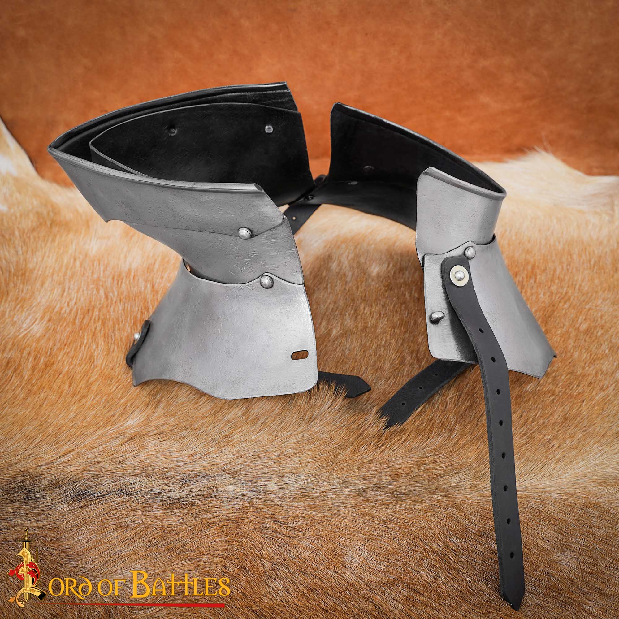 Gorget Medieval de Acero con Bevor Móvil - Image 6