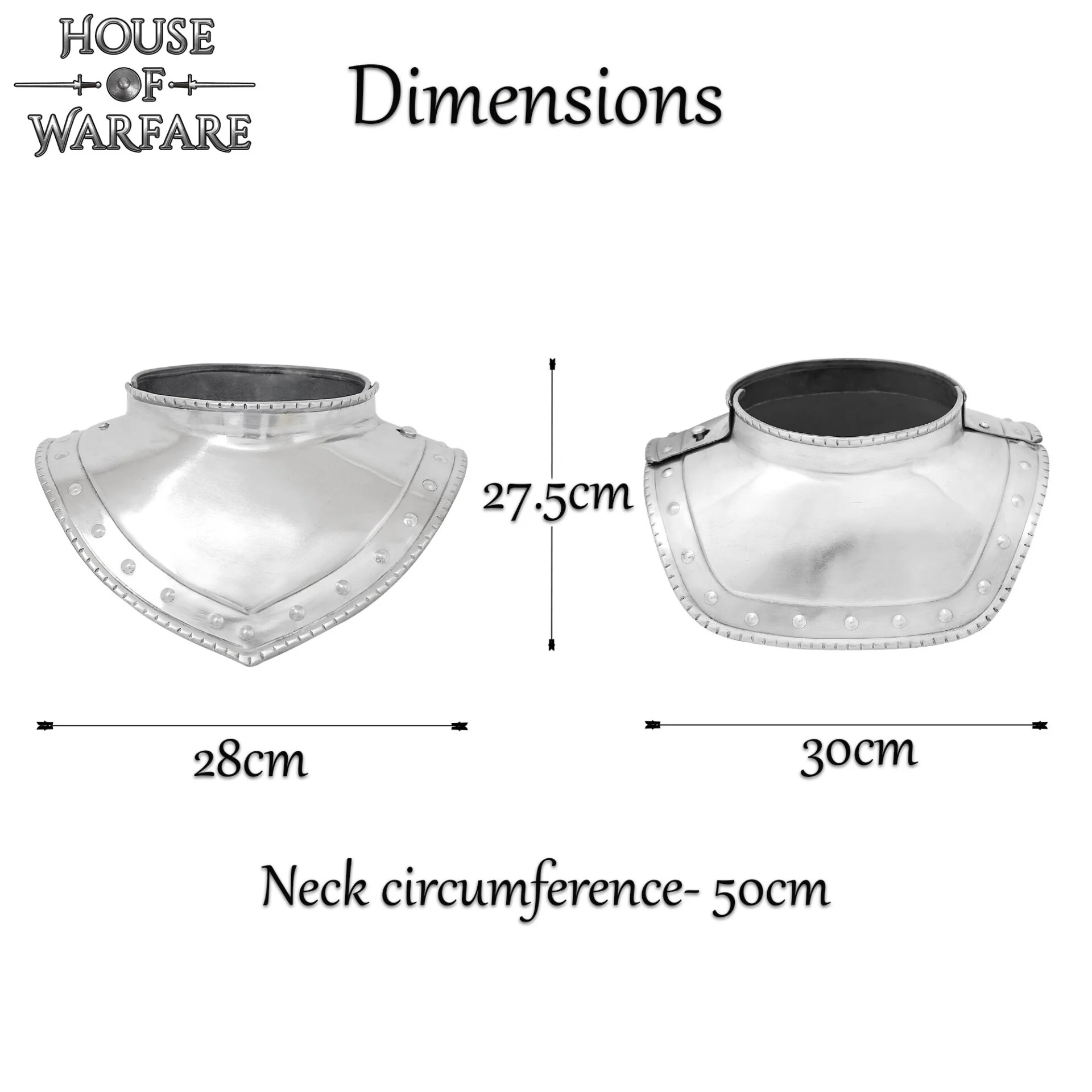Gorget Medieval de Acero para Soldados - Image 12