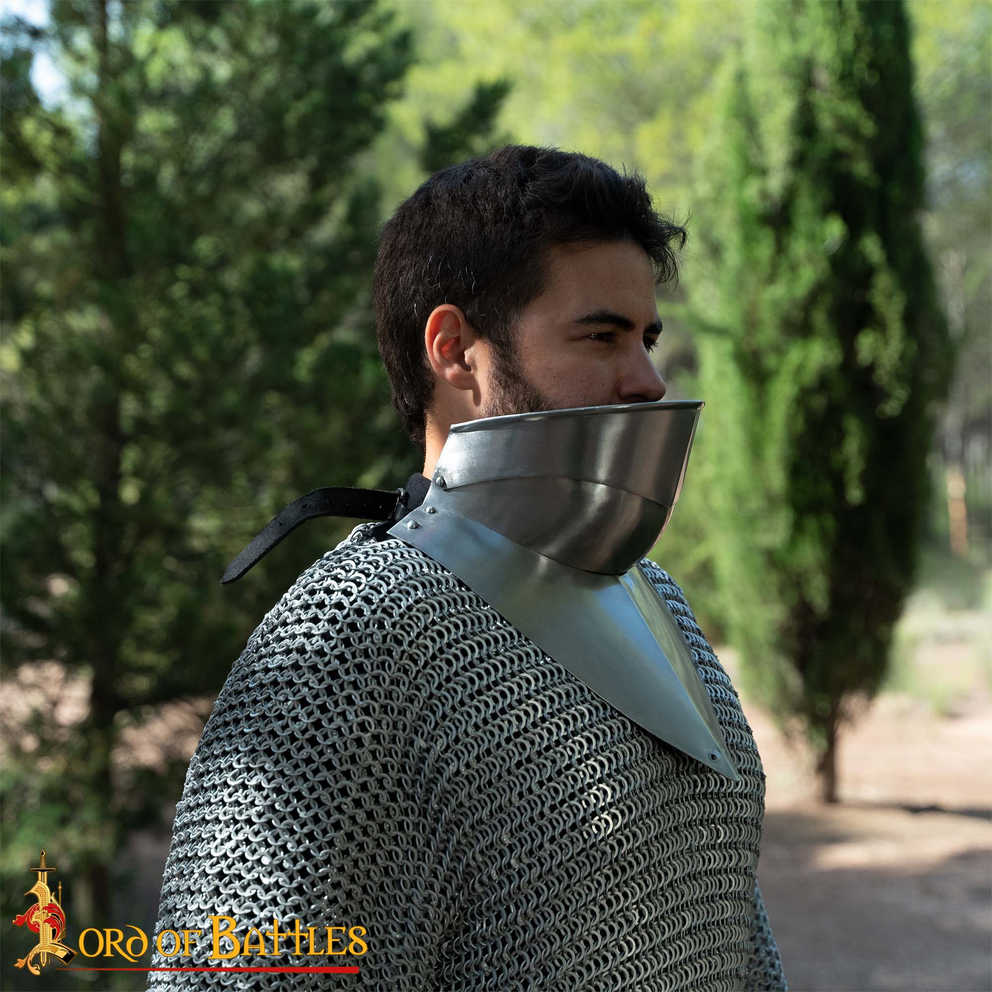 Gorget Medieval del Siglo Xv con Bevor Calibre 16 - Image 6