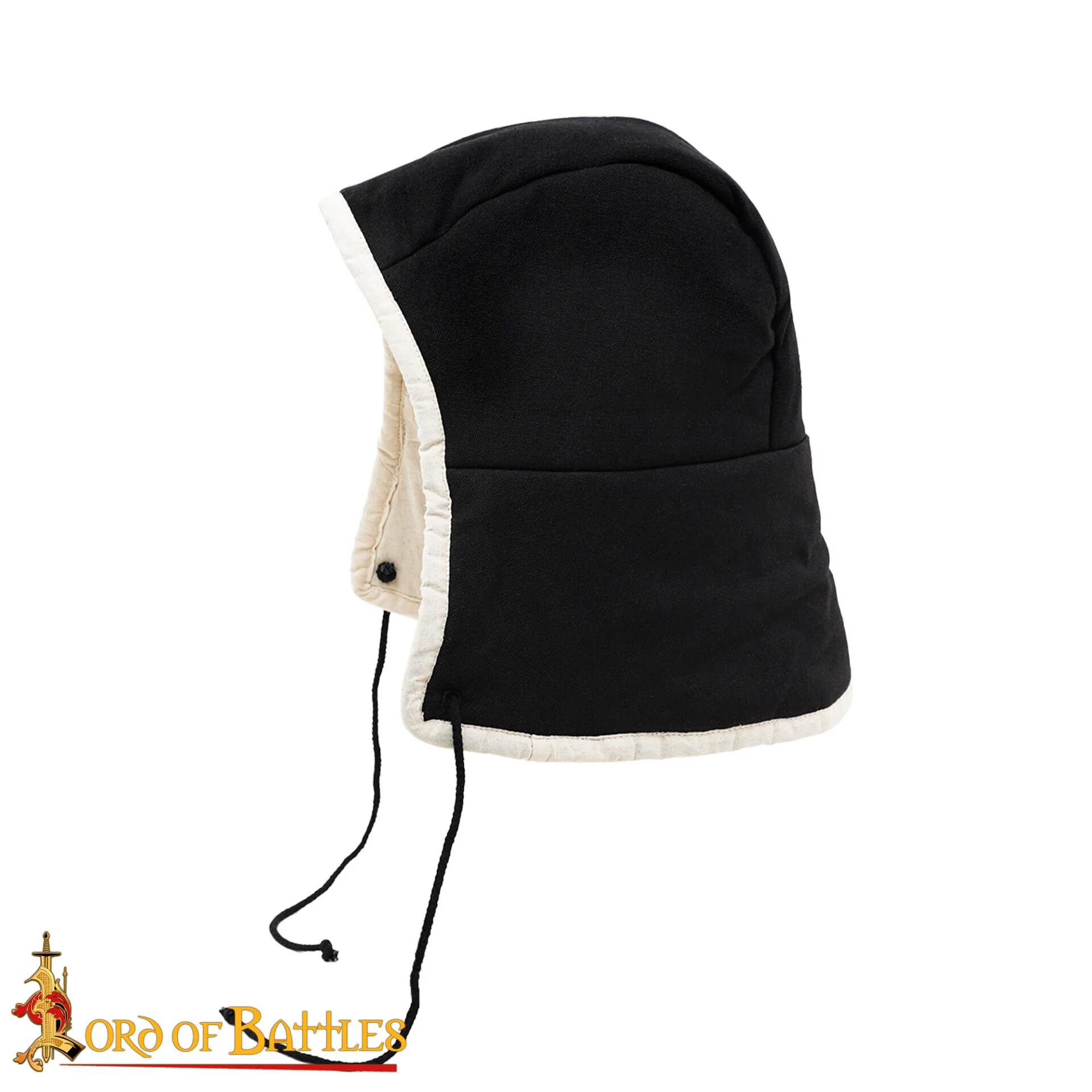 Gorra Acolchada Medieval - Forro de Casco Acolchado Negro - Image 5
