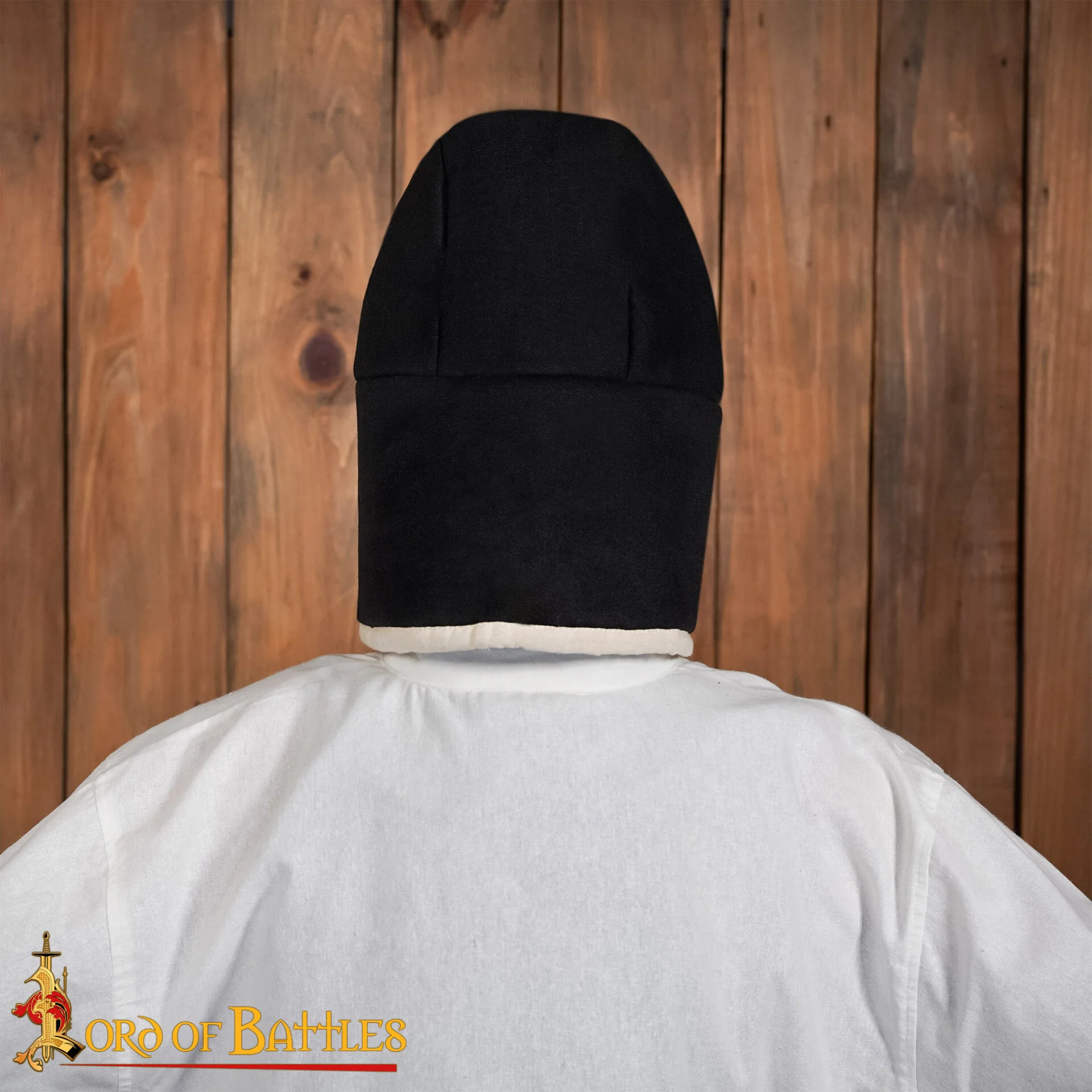 Gorra Acolchada Medieval - Forro de Casco Acolchado Negro - Image 7