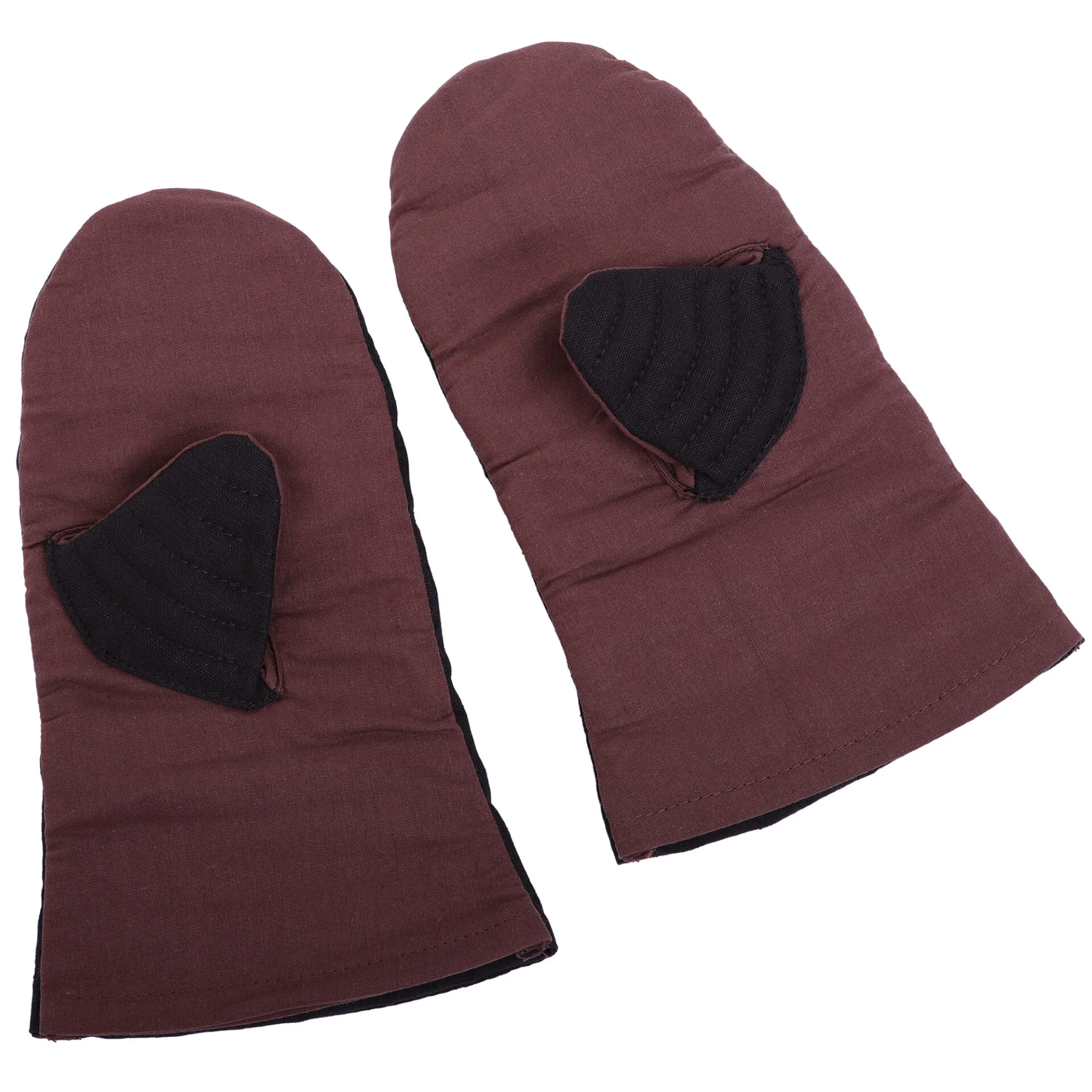 Guantes Manopla Acolchada Protección Acolchada Lienzo Algodón Hecho a Mano