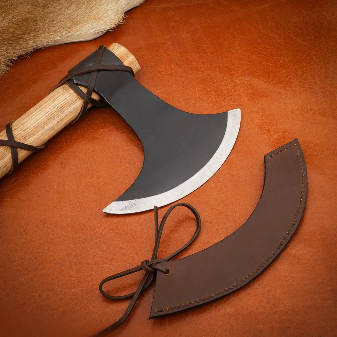 Hacha Vikinga - Acero al Carbono y Mango de Madera - Image 3