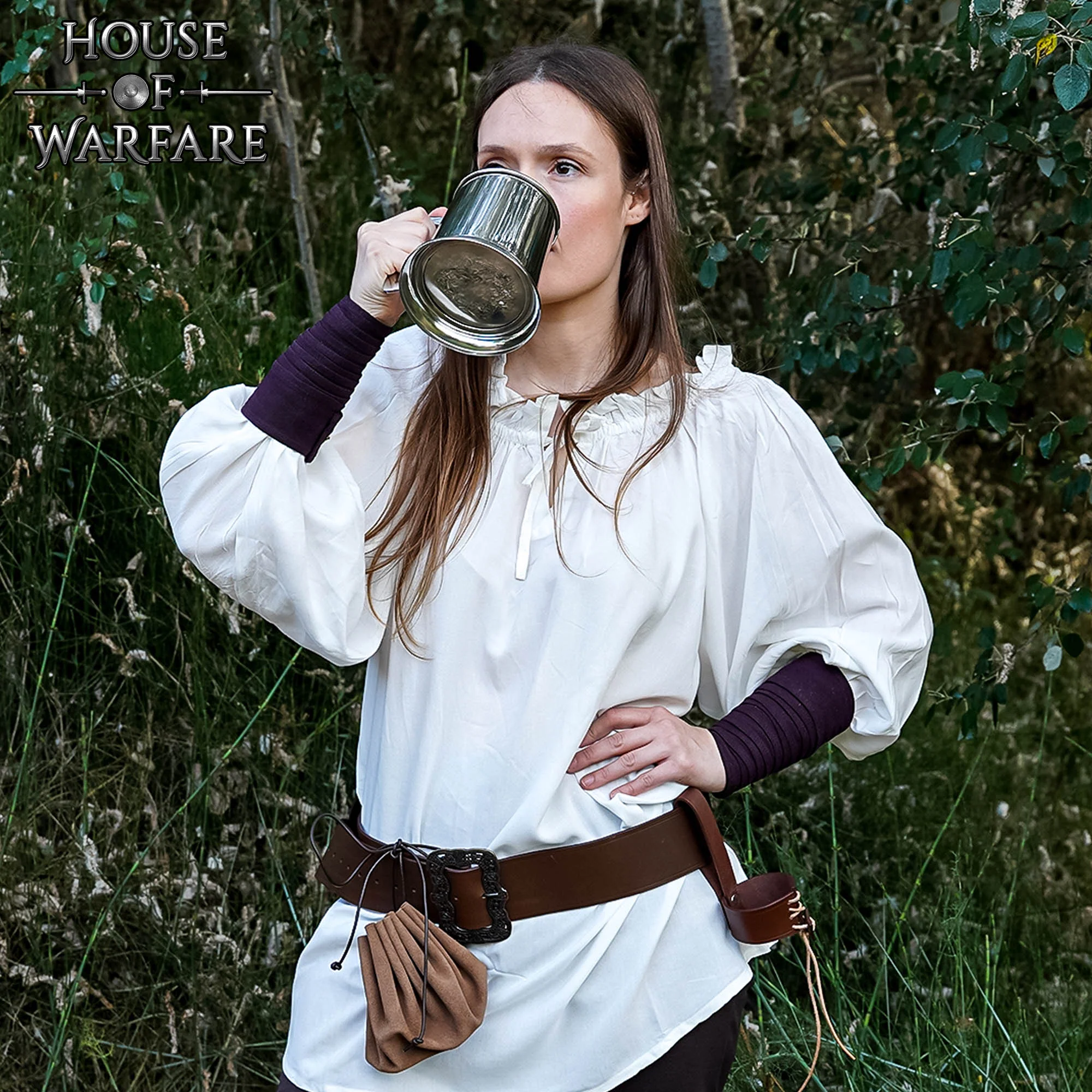 Jarra Medieval de Acero Pulido - 4,5 Pulgadas, 660 Ml de Capacidad - Image 3