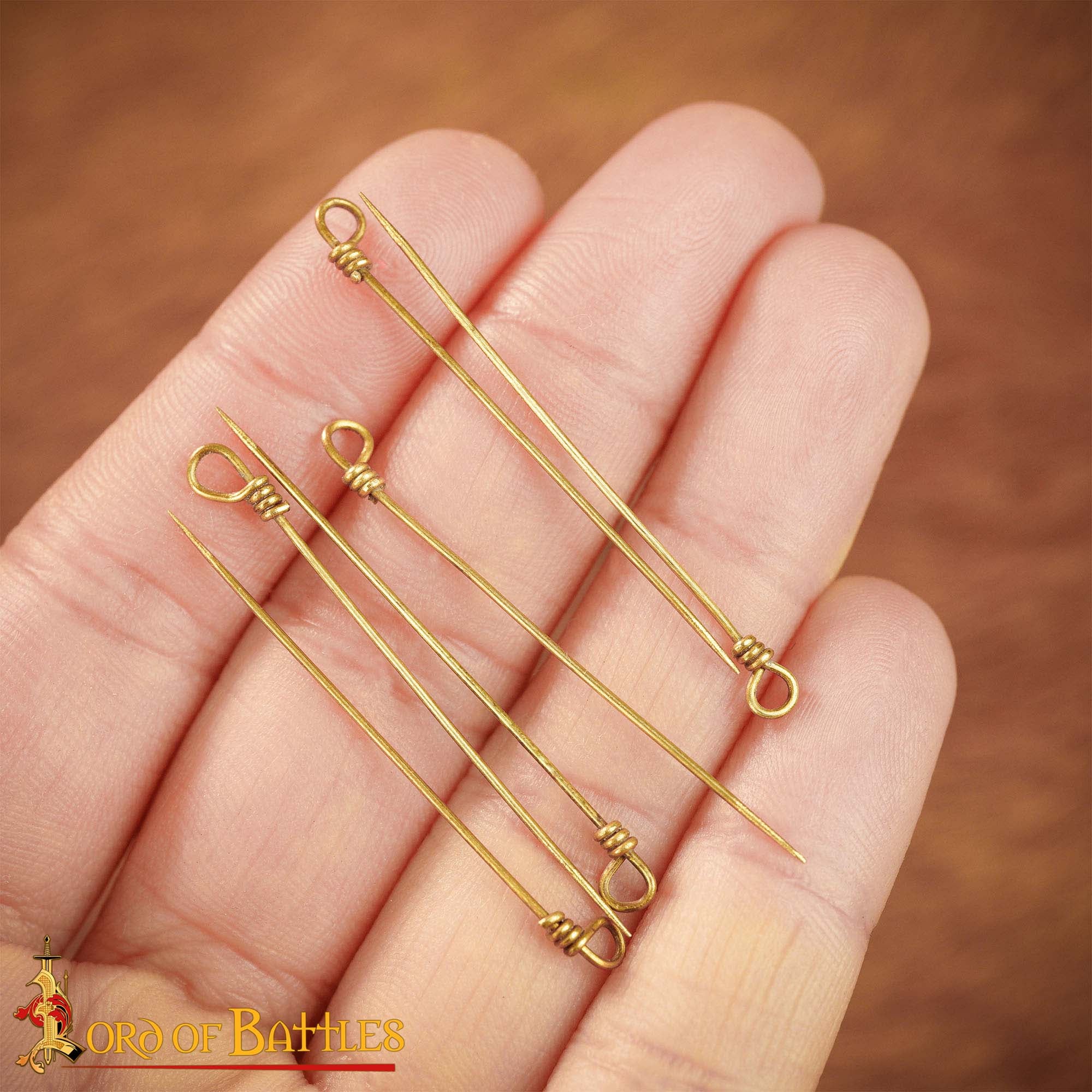 Juego de Alfileres de Coser Medievales de Latón - Juego de 6 Alfileres - Image 13