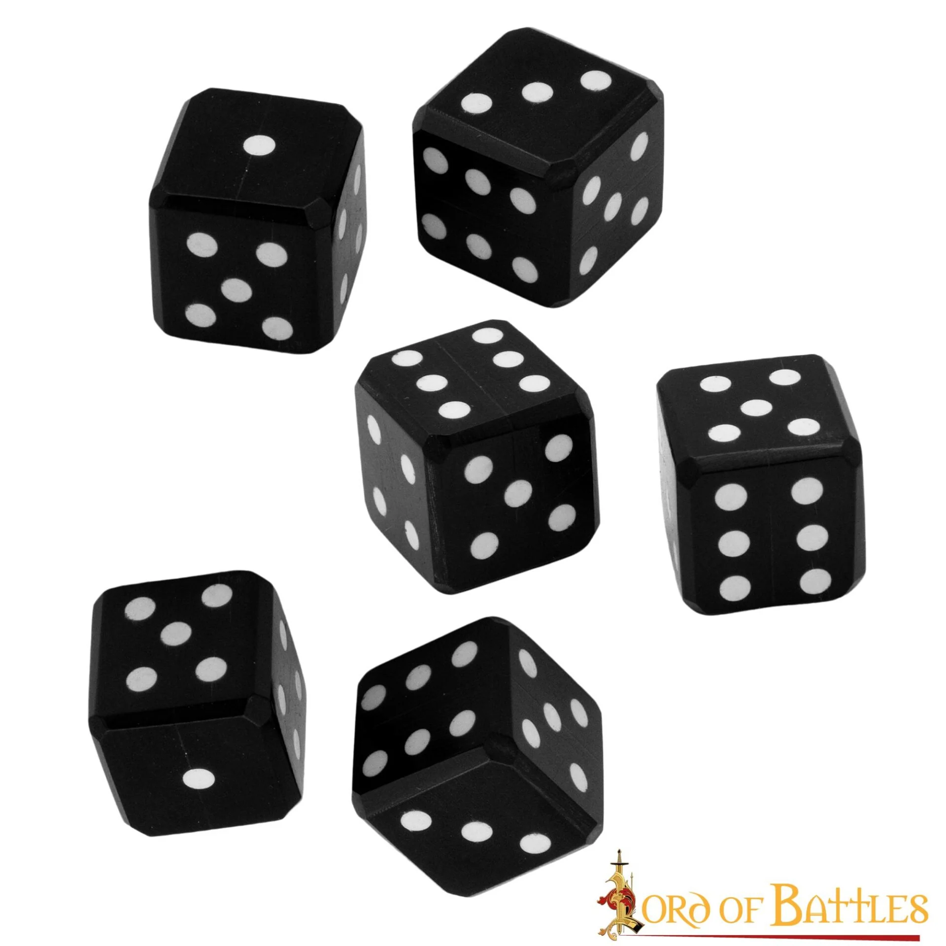 Juego de Dados Artesanales de Cuerno de Búfalo - 6 Piezas | Dados Naturales para Juegos de Rol de Mesa, Coleccionismo y Juegos Históricos - Image 14
