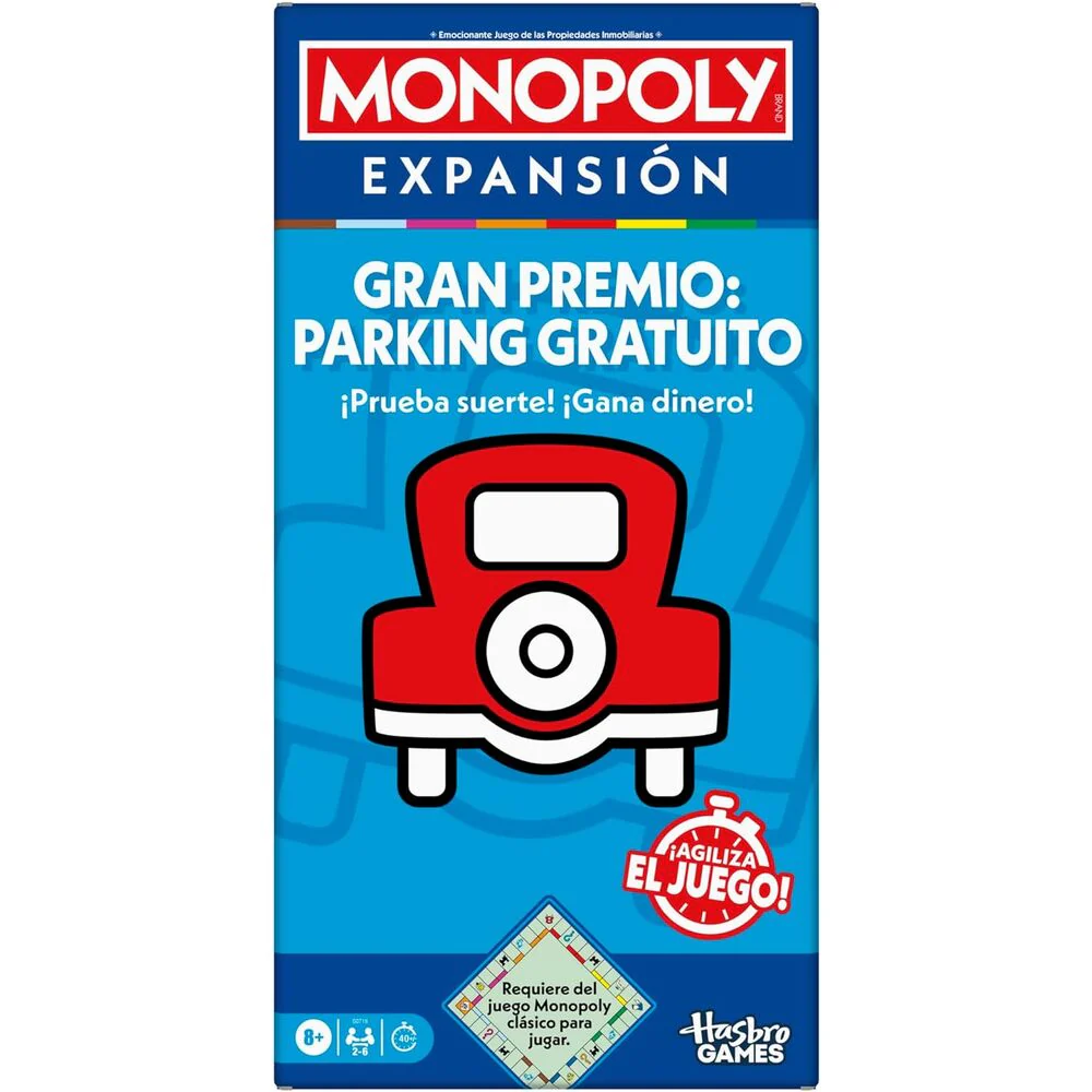 Juego Expansion Gran Premio Parking Gratuito Monopoly Español