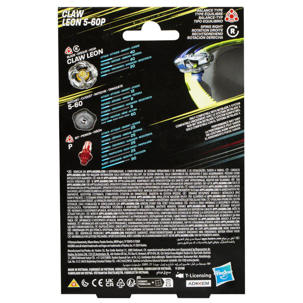 Juego Kit Inicial Claw Leon 5-60P Beyblade X - Image 5