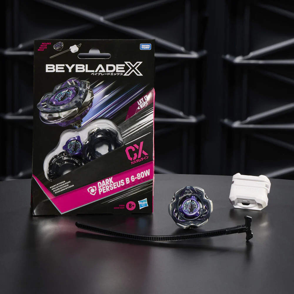 Juego Kit Inicial Dark Perseus B 6-80W Beyblade X - Image 3