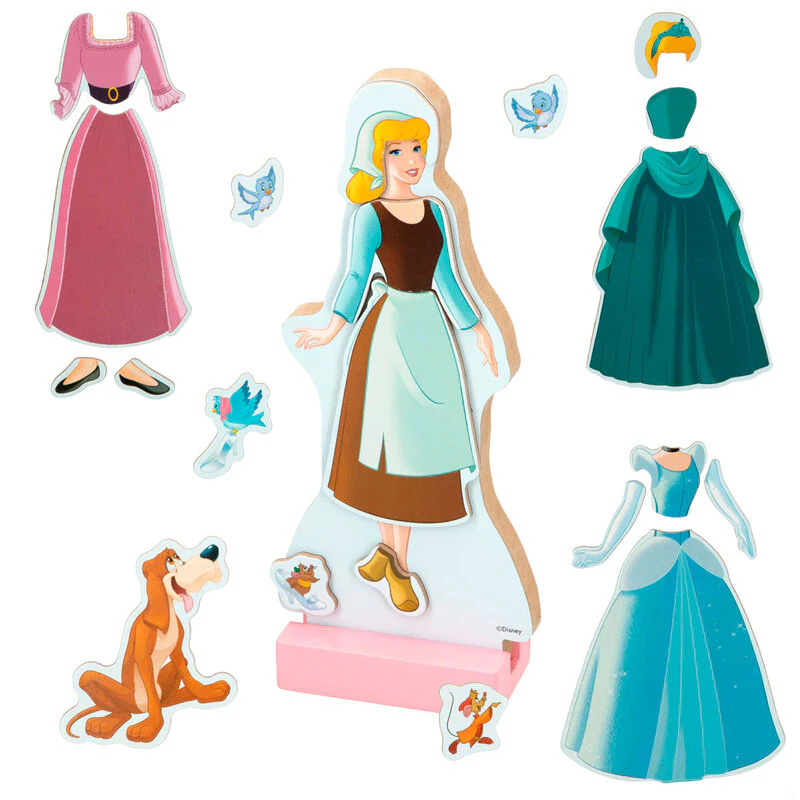 Juego Magnetico Madera Vestidos Cenicienta Disney - Image 2