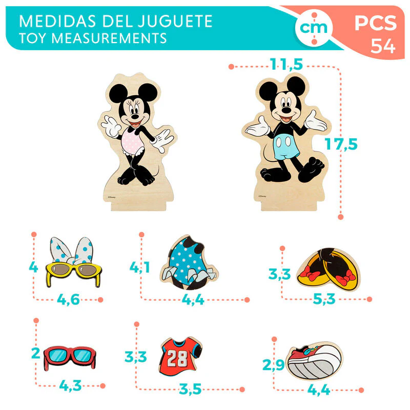Juego Magnetico Madera Vestidos Minnie Disney - Image 7