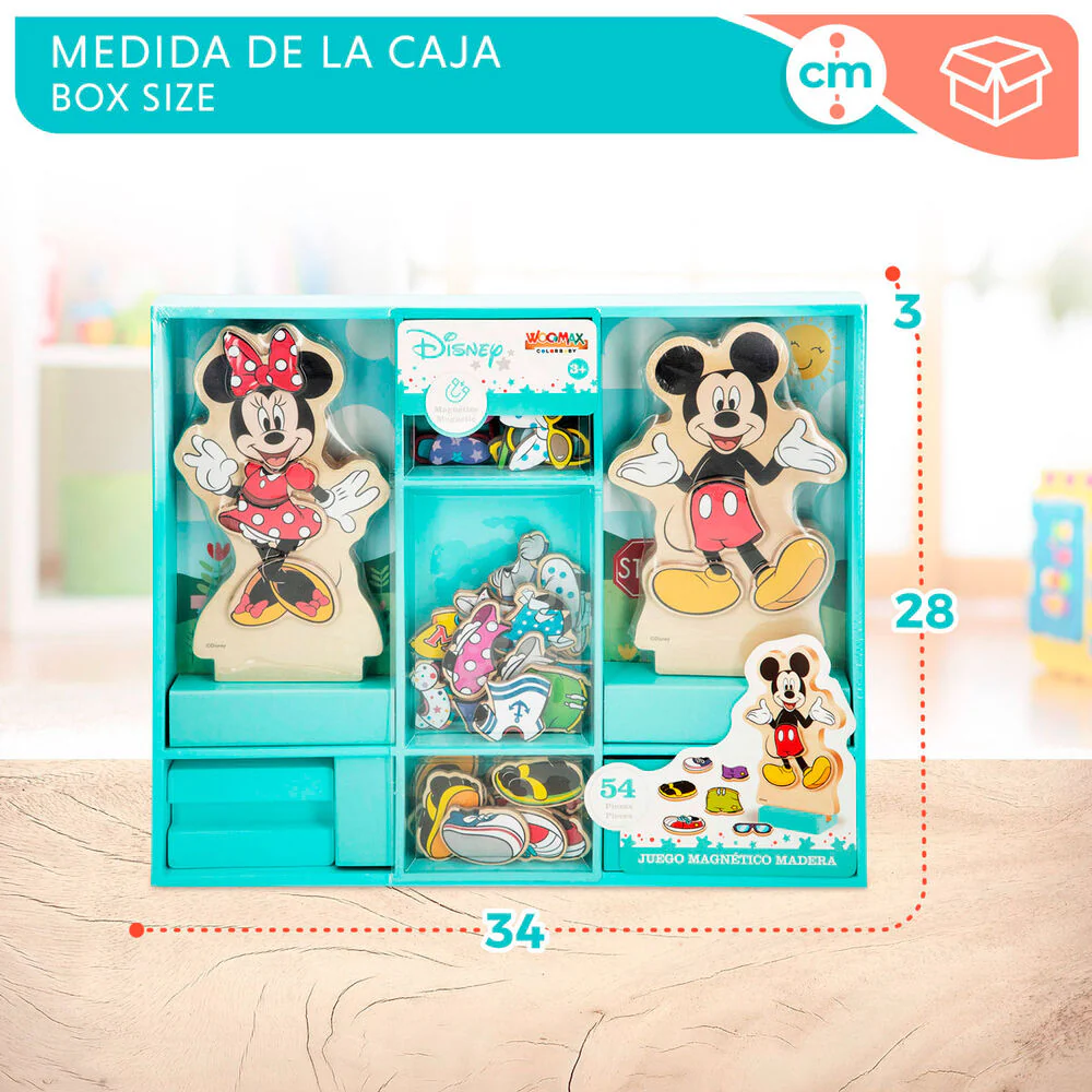 Juego Magnetico Madera Vestidos Minnie Disney - Image 8