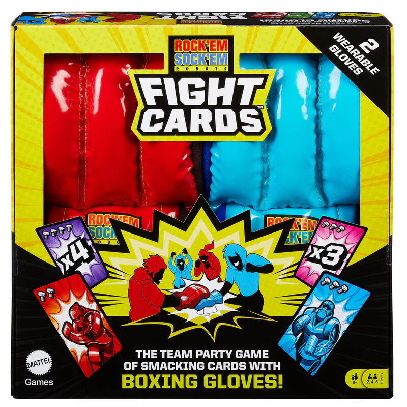 Juego Mesa Rock Em Sock Em Robots Cartas Lucha