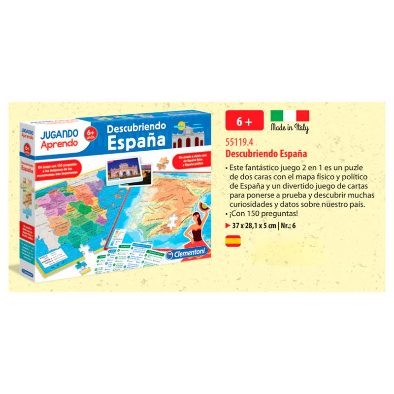 Juego Puzzle Mapa Geo Descubre España