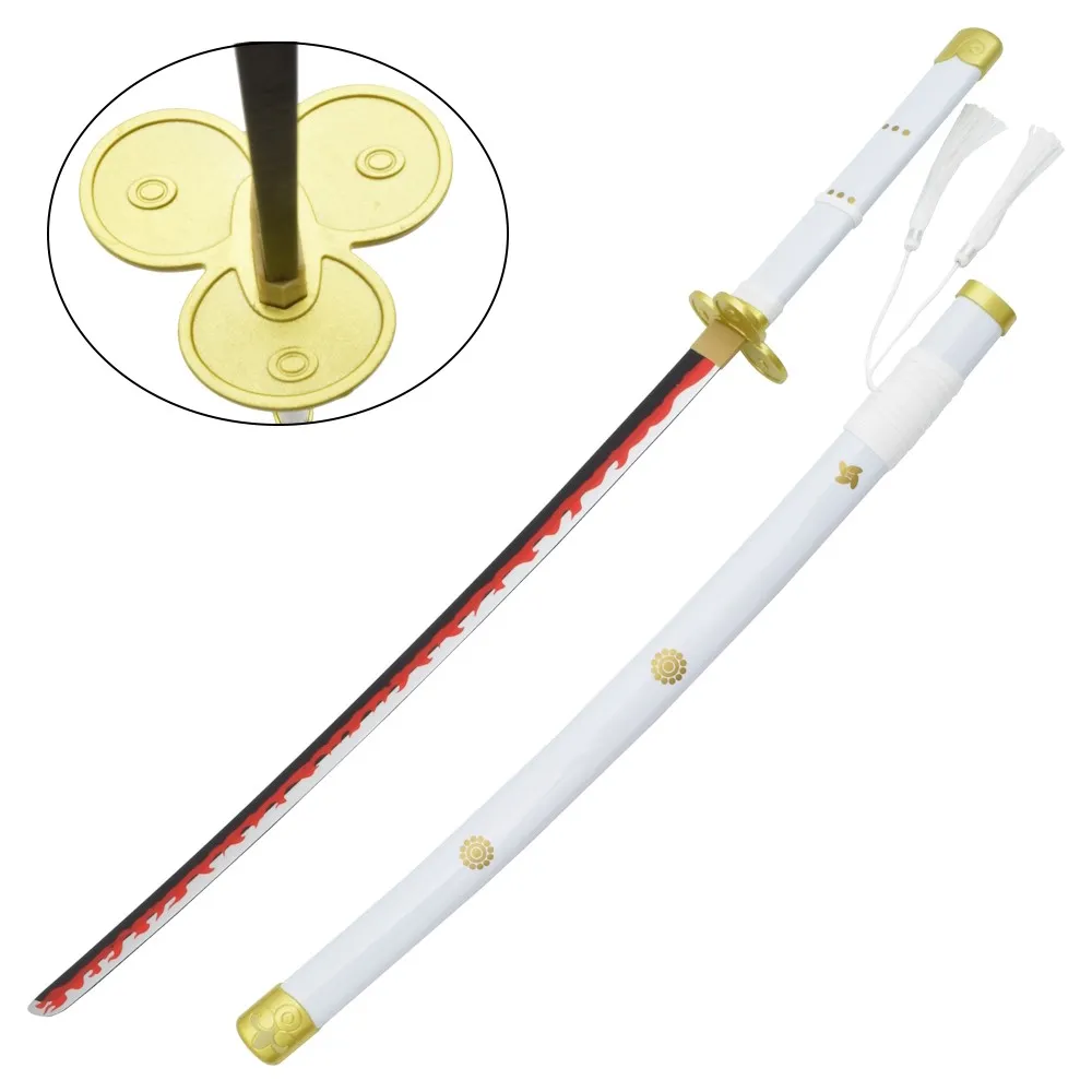 Katana Decorativa de Bambú - Enma Blanca - One Piece
