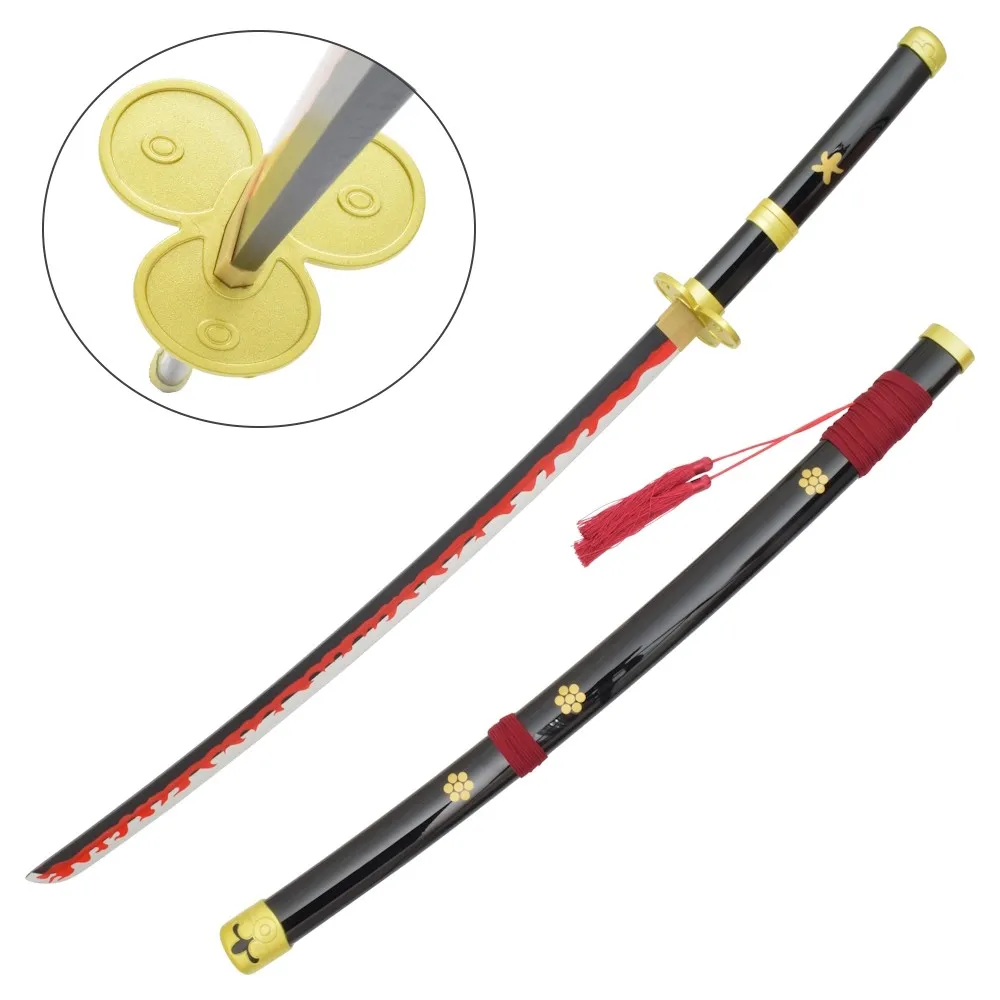 Katana Decorativa de Bambú - Enma Negra - One Piece