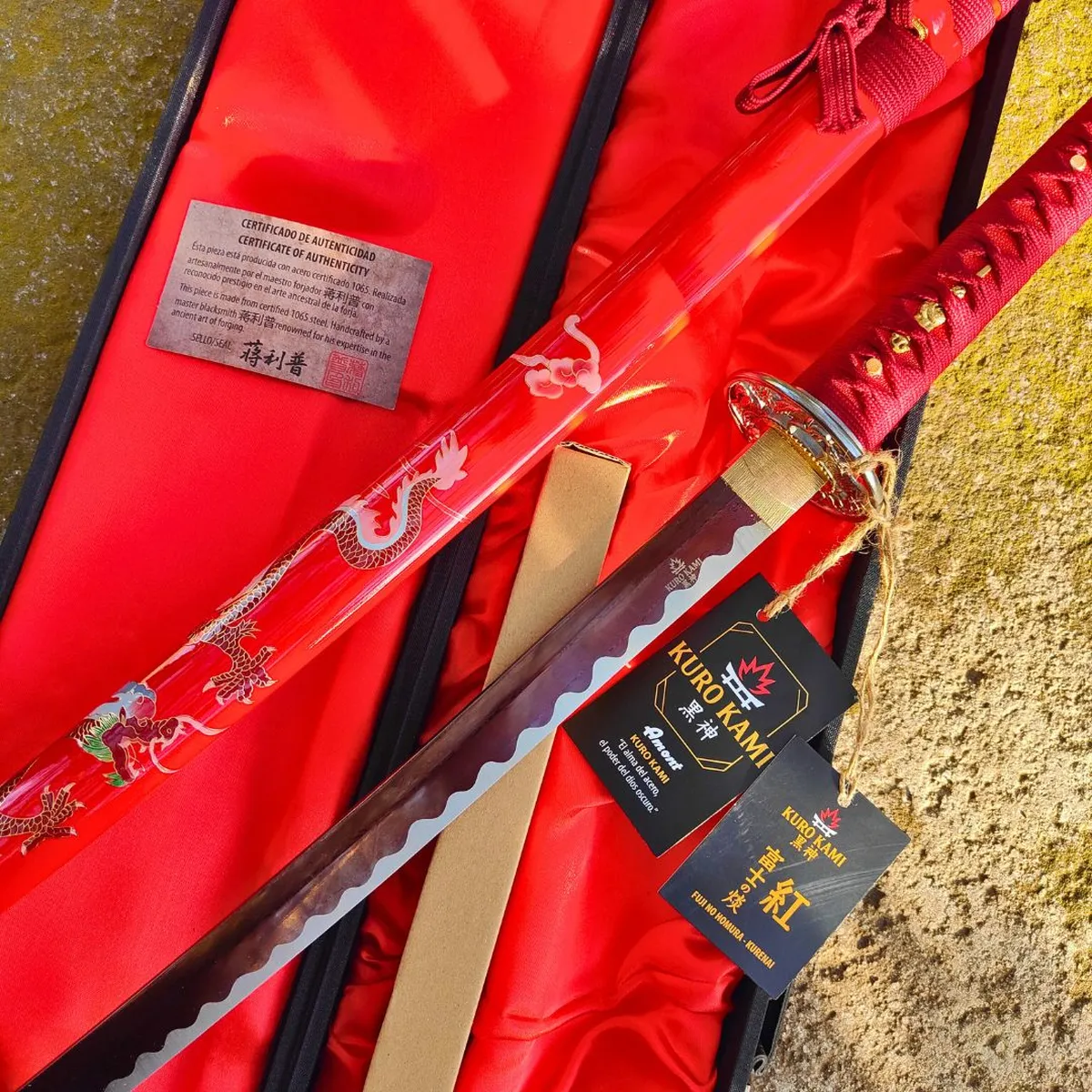 Katana Funcional KURO KAMI «Fuji No Homura» Damasco - Varios Modelos - Image 8