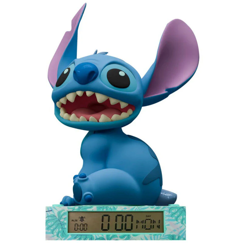 Lampara 3D Con Despertador Stitch Disney - Image 2