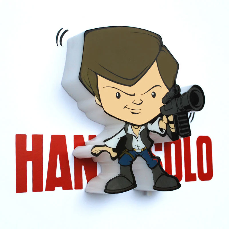 Lampara 3D Light Fx Mini Hans Solo Star Wars - Image 5