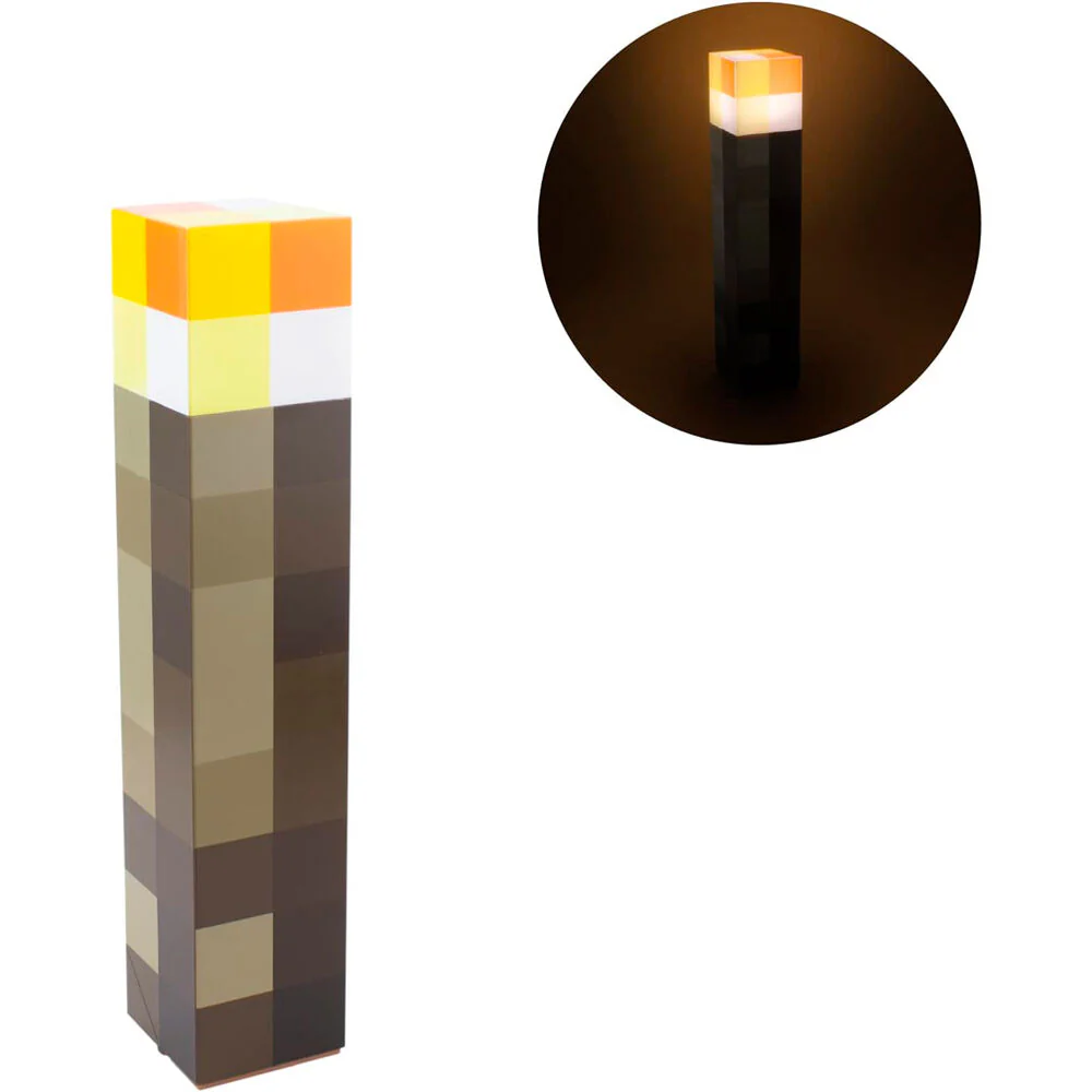 Lampara Antorcha Minecraft 28Cm