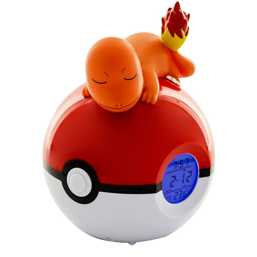 Lampara Despertador Led Charmander Pokeball Pokemon