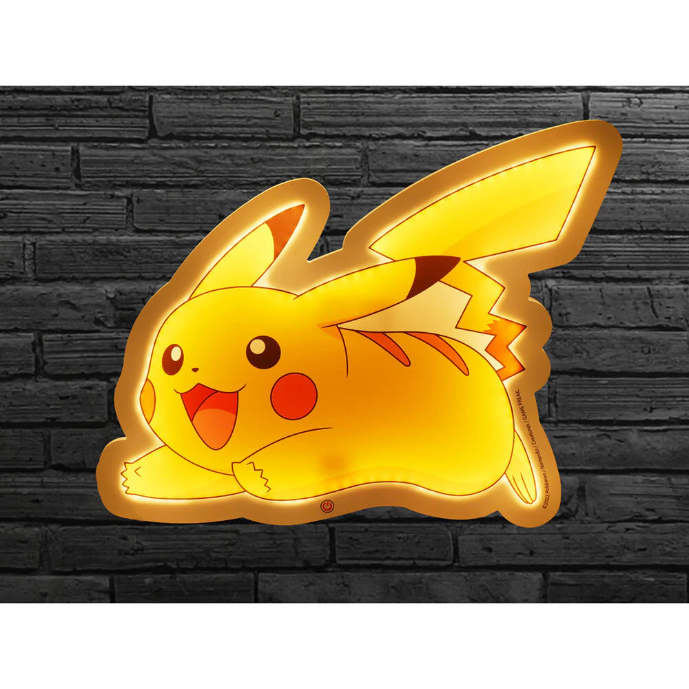 Lampara Mural Neon Pikachu Pokemon - Image 3
