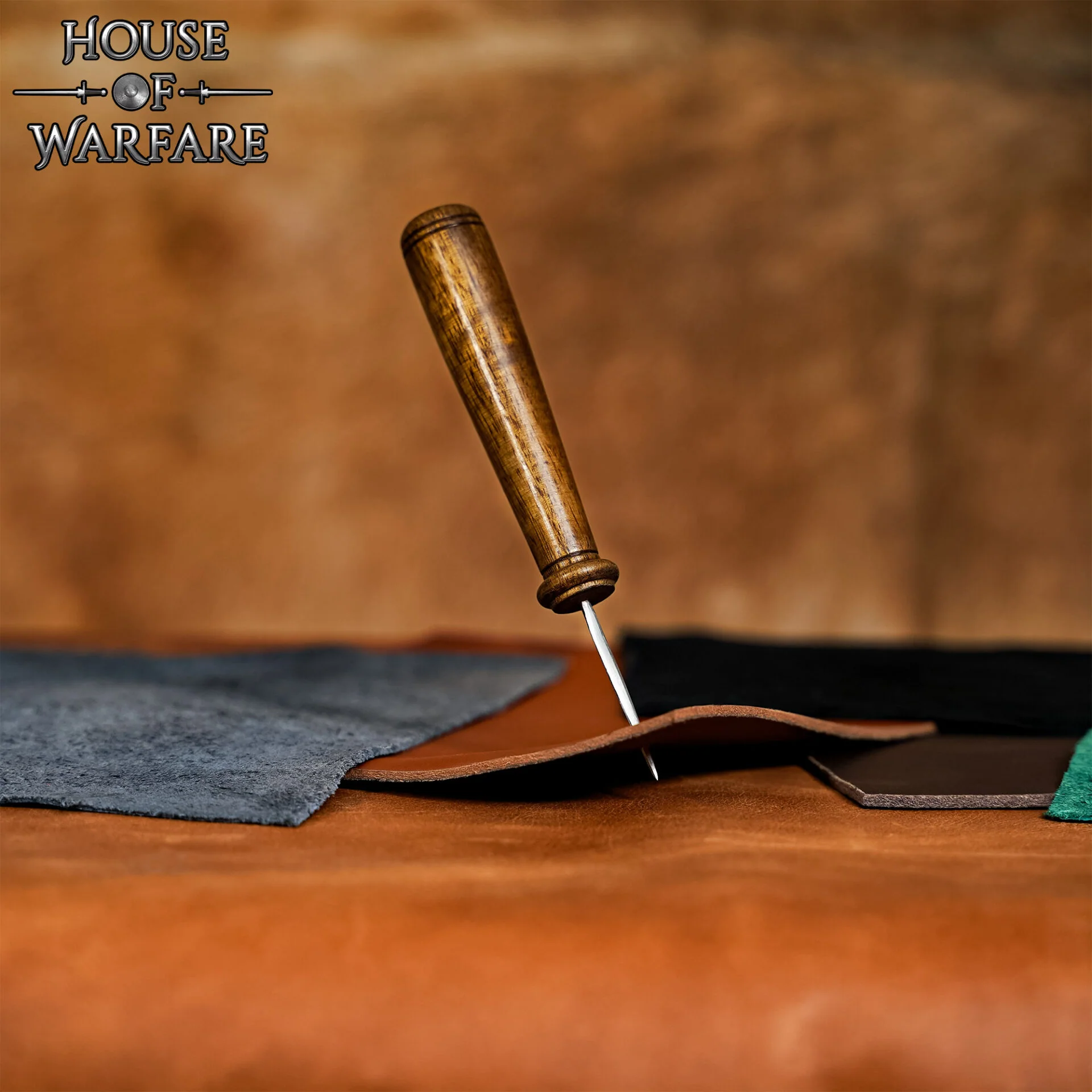 Lezna de Cuero - Mango de Madera Pulida - Herramienta de Costura Tradicional - Image 16