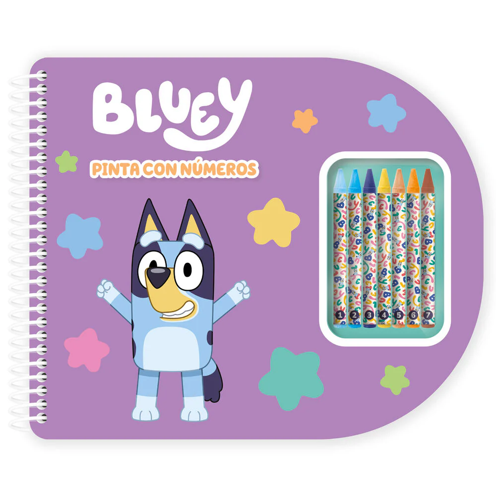 Libreta Pinta Con Numeros Bluey