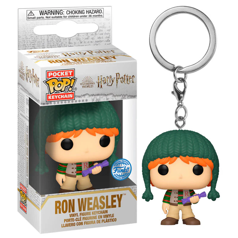 Llavero Pocket Pop Harry Potter Holiday Ron Exclusive - Image 3