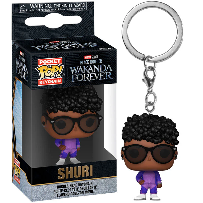 Llavero Pocket Pop Marvel Black Panther Wakanda Forever Shuri - Image 2