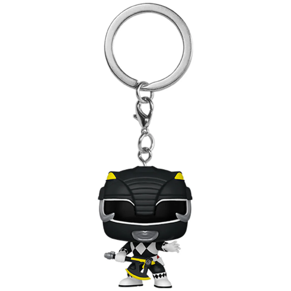 Llavero Pocket Pop Power Rangers 30Th Anniversary Black Ranger