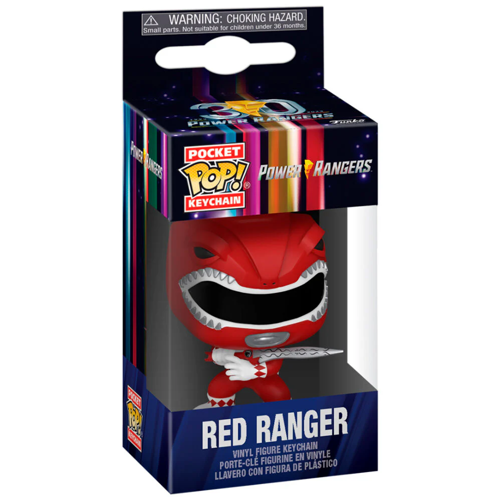 Llavero Pocket Pop Power Rangers 30Th Anniversary Red Ranger - Image 2