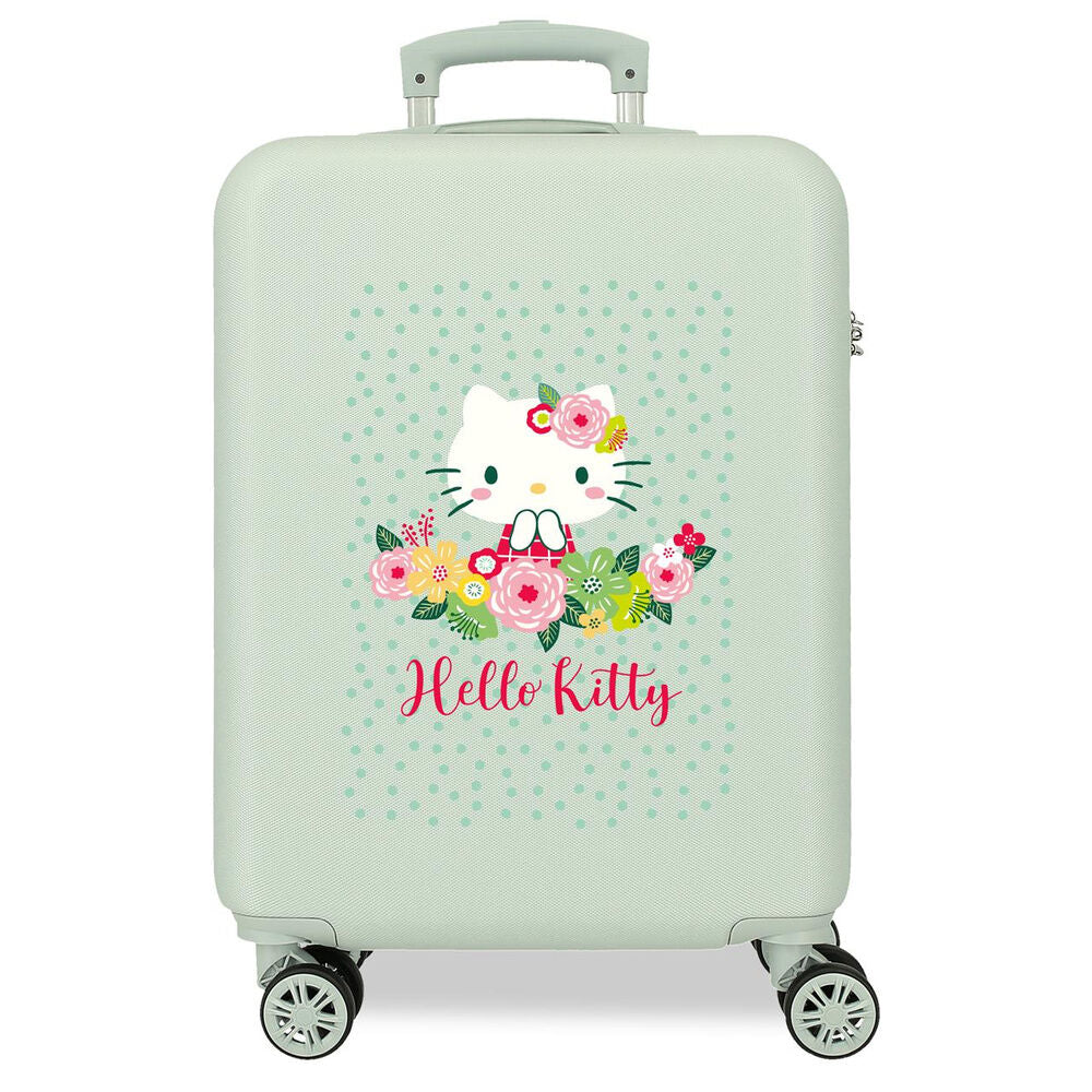 Maleta Trolley Abs Floral Hello Kitty 55Cm