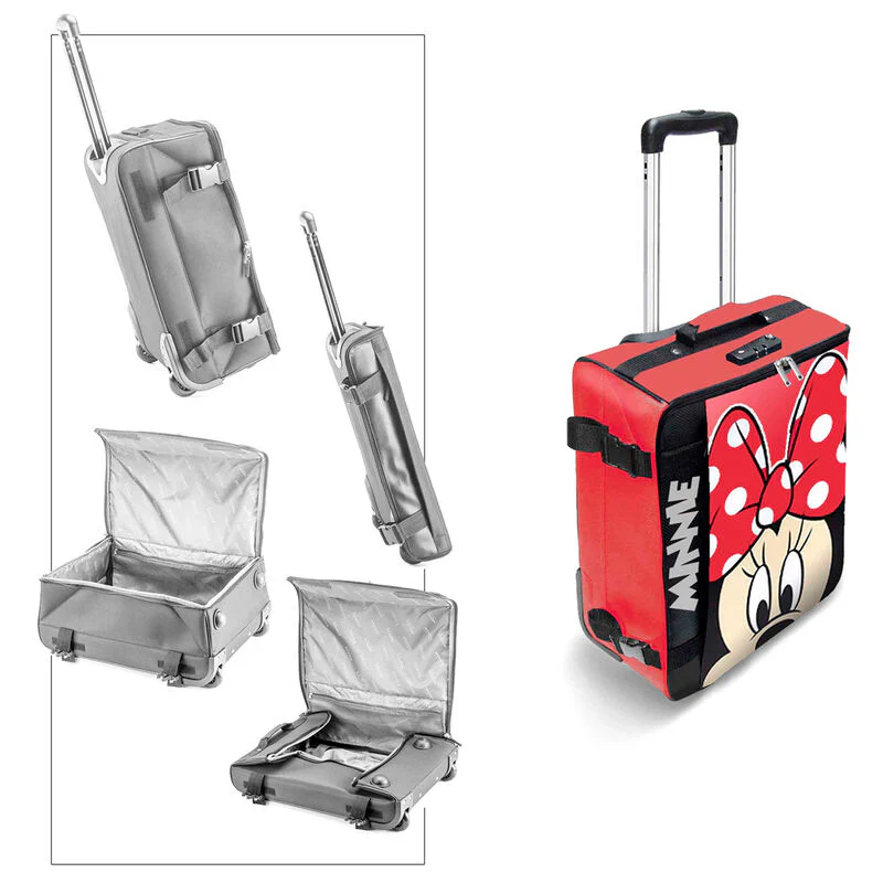 Maleta Trolley Curious Minnie Disney Plegable 55Cm - Image 2