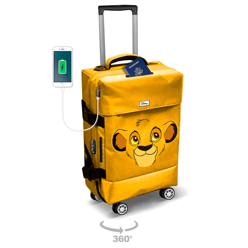 Maleta Trolley Face Simba El Rey Leon Disney 55Cm - Image 2