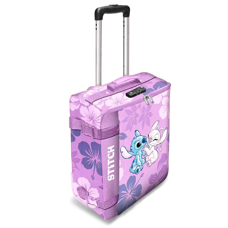 Maleta Trolley Stitch & Angel Stitch Disney Plegable 55Cm