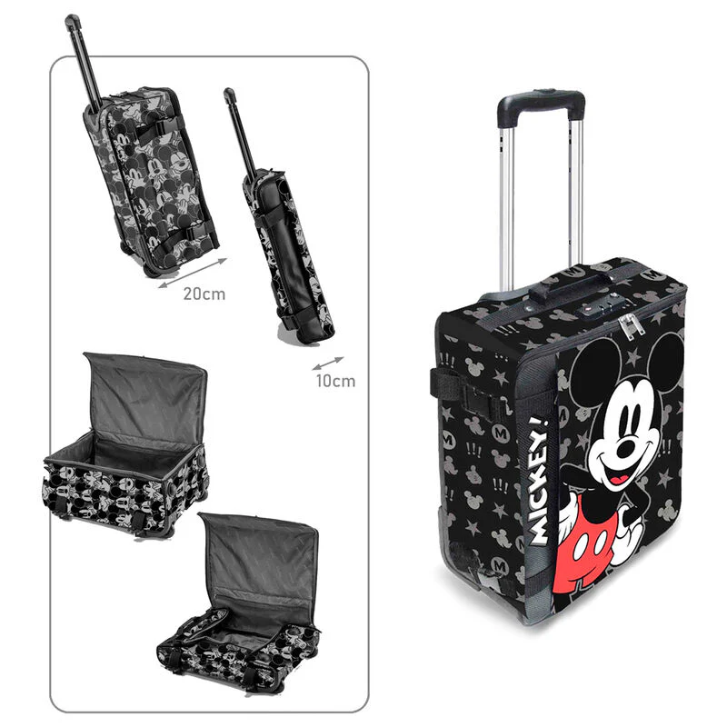 Maleta Trolley Surprise Mickey Disney Plegable 55Cm - Image 2
