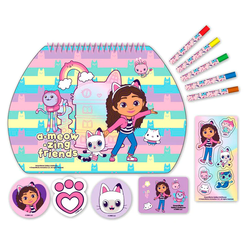 Maletin Papeleria Coloreable La Casa De Muñecas De Gabby - Image 2