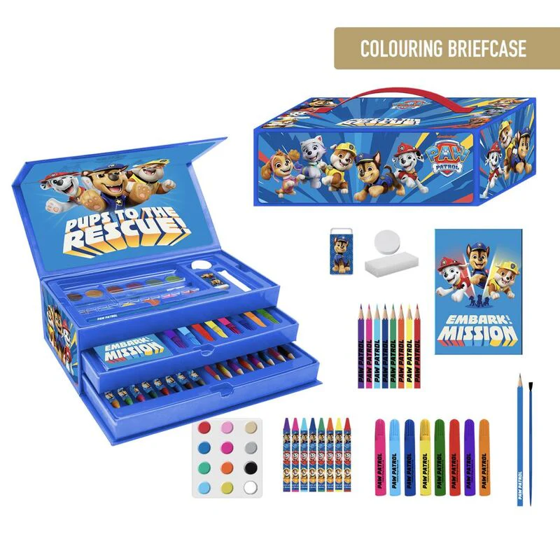Maletin Papeleria Coloreable Patrulla Canina Paw Patrol