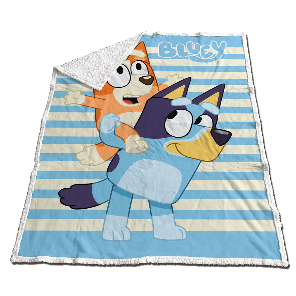 Manta Coralina Sherpa Bluey 120X150cm