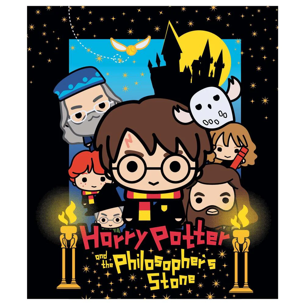 Manta Premium Coralina Chibi Harry Potter