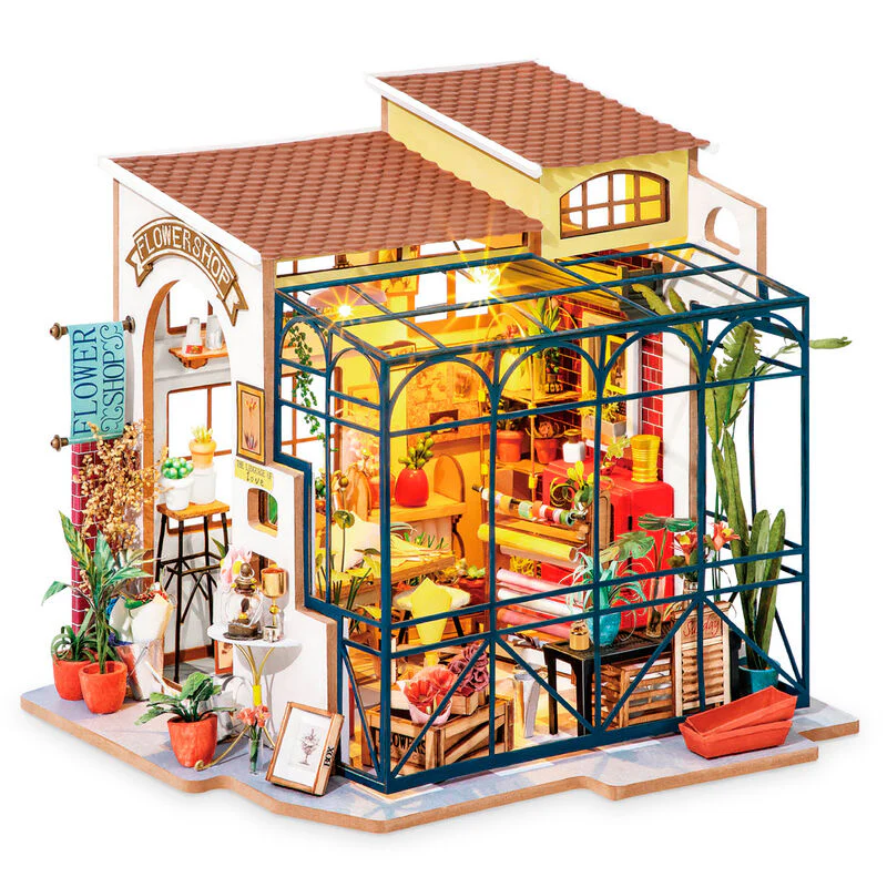 Maqueta Casa Miniatura Emily S Flower Shop 258Pzs