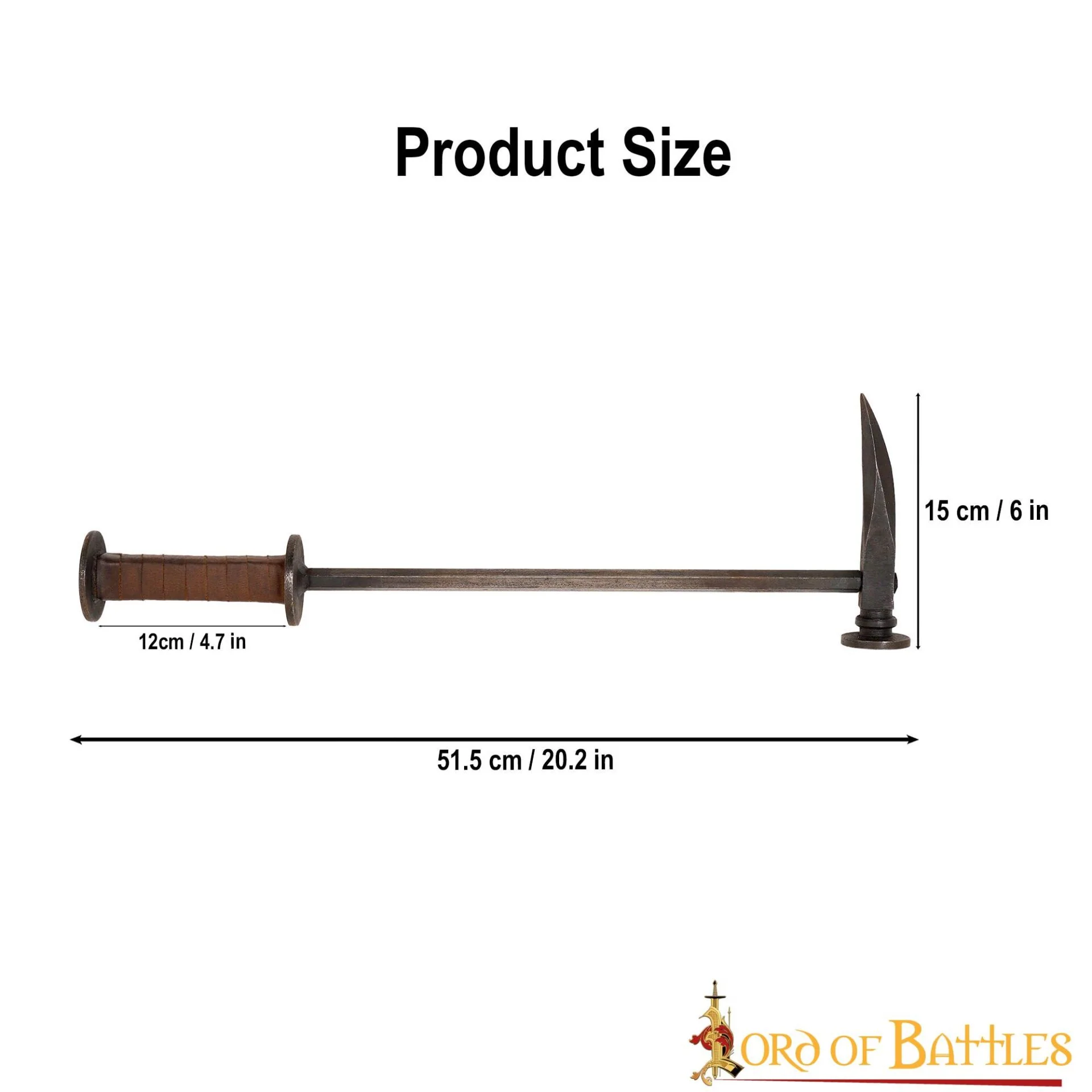 Martillo de Guerra Medieval con Pico Artesanal - Image 11