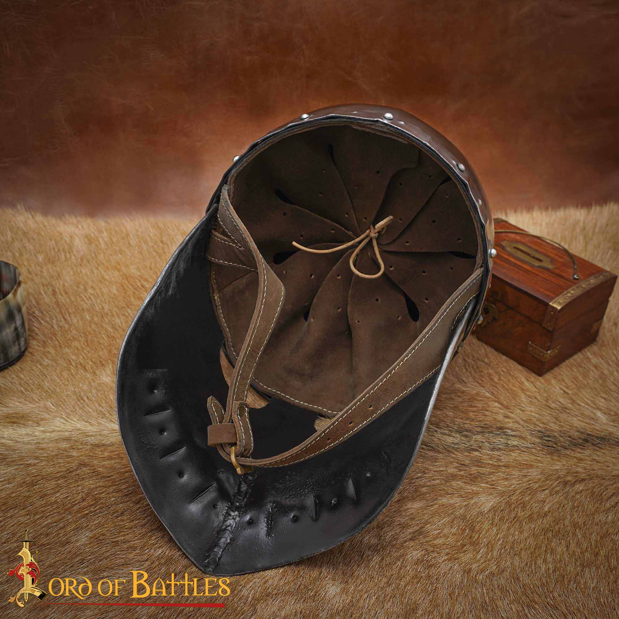 Medieval Italo - Casco Normando de Acero Calibre 16 - Image 2