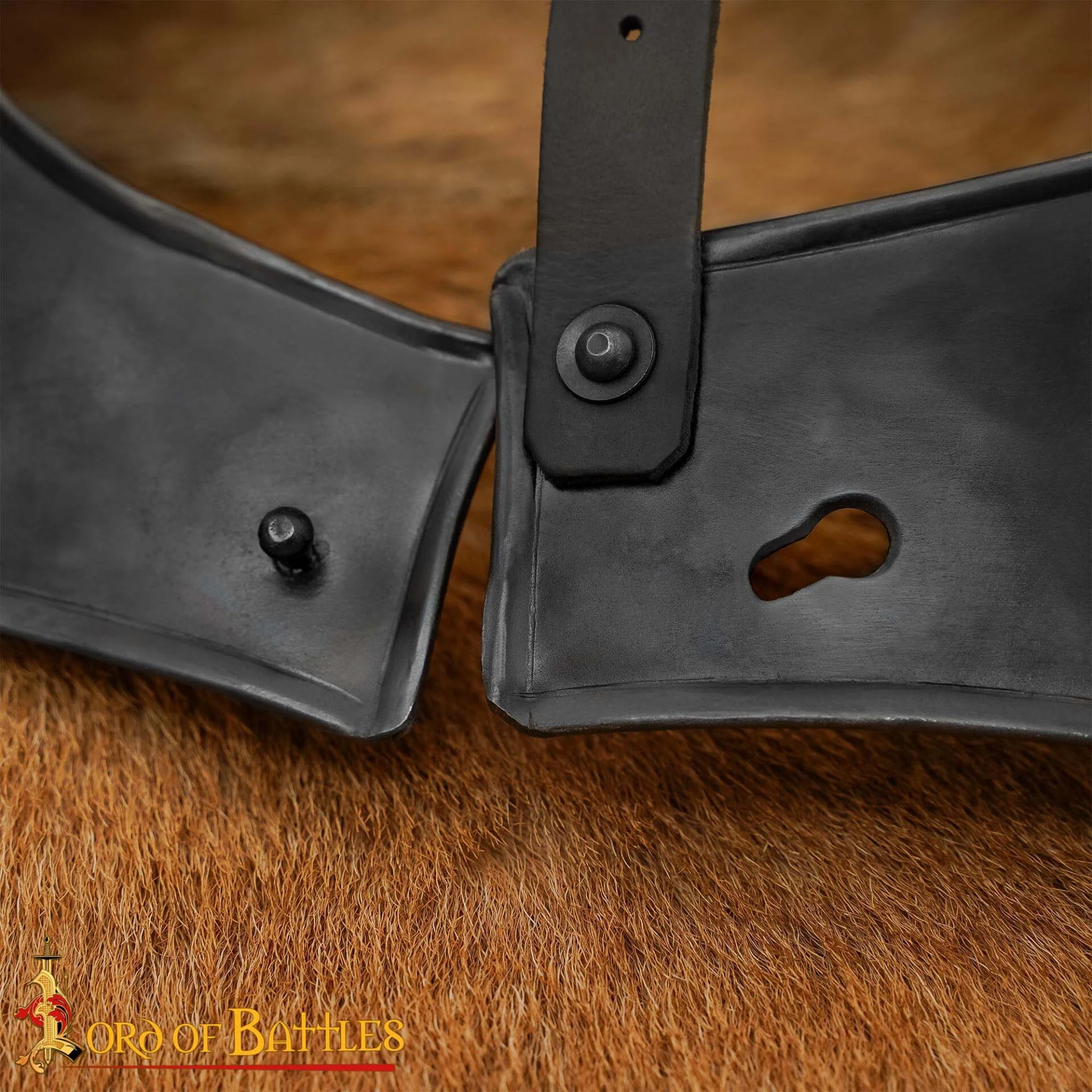 Medieval Knightly Avenger Steel Gorget - Discontinued - Image 6